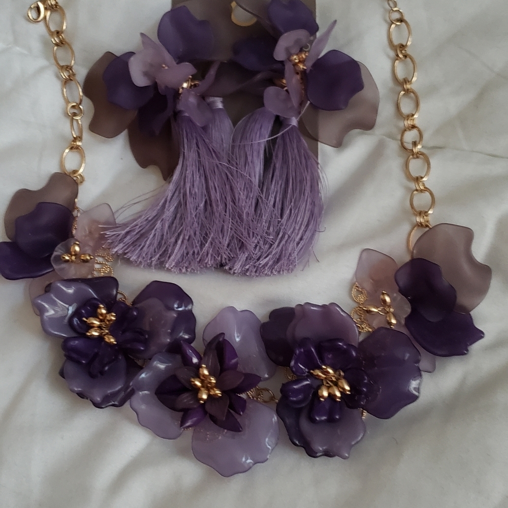 Eva Mendes for NY & Co. necklace & clip earrings